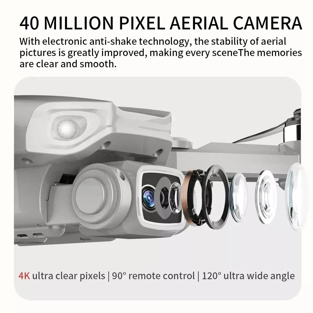 Pro GPS Drone 4K Dual Camera, 5G WiFi, Foldable Quadcopter with 1.2KM Range